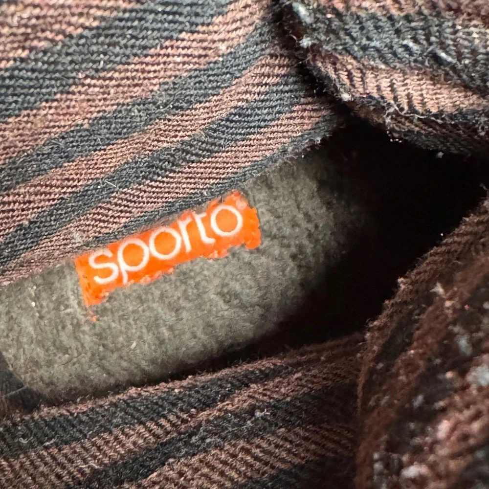 Sporto Arianna Womens Duck Boots Brown Black Lace‎ Up Faux Fur Lining Size 8.5M
